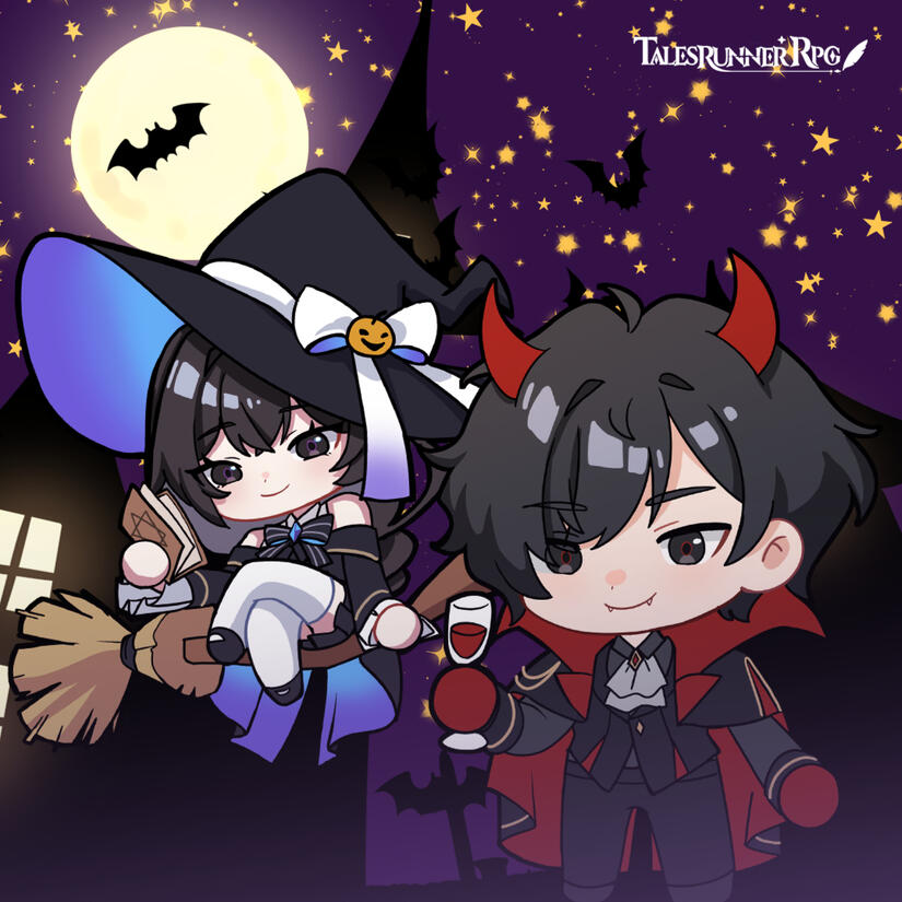 Halloween greeting chibi version