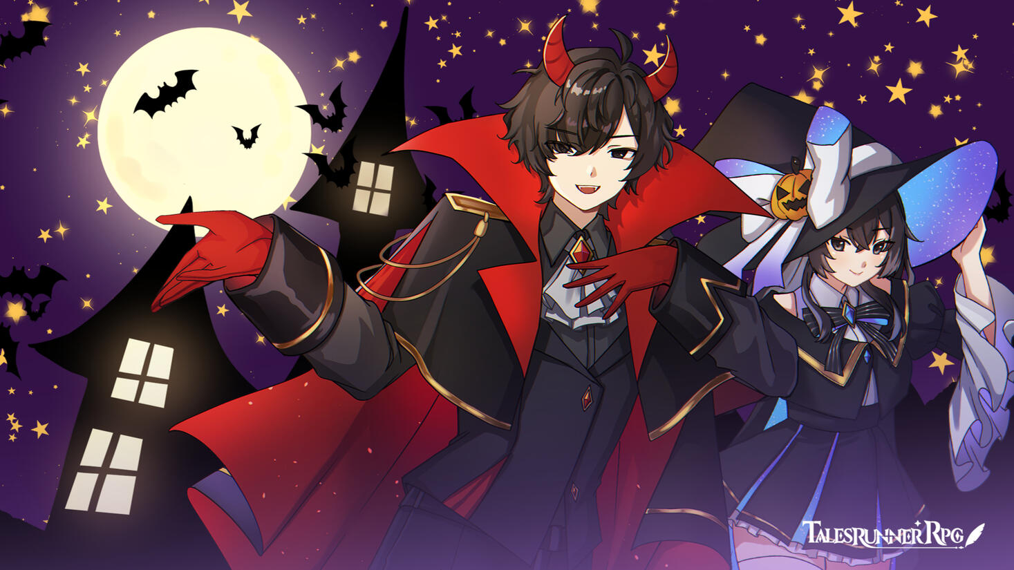 Halloween greeting illustration